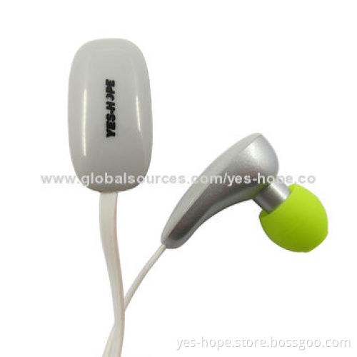 Colorful Stereo Handsfree Earphones for iPod, 20-20,000Hz Frequency Response